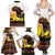 Happy Africa Day Family Matching Summer Maxi Dress and Hawaiian Shirt African Safari With Map