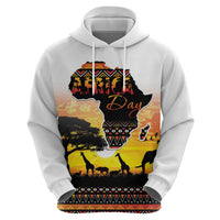 Happy Africa Day Hoodie African Safari With Map
