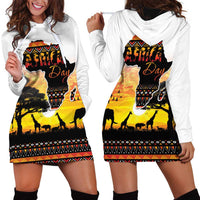 Happy Africa Day Hoodie Dress African Safari With Map