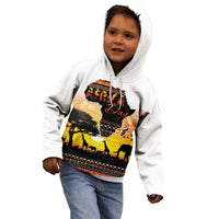 Happy Africa Day Kid Hoodie African Safari With Map
