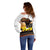 Happy Africa Day Off Shoulder Sweater African Safari With Map