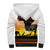 Happy Africa Day Sherpa Hoodie African Safari With Map