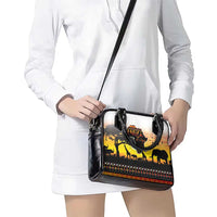 Happy Africa Day Shoulder Handbag African Safari With Map