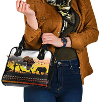 Happy Africa Day Shoulder Handbag African Safari With Map