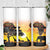 Happy Africa Day Skinny Tumbler African Safari With Map