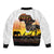 Happy Africa Day Sleeve Zip Bomber Jacket African Safari With Map