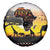 Happy Africa Day Spare Tire Cover African Safari With Map