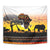 Happy Africa Day Tapestry African Safari With Map
