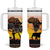 Happy Africa Day Tumbler With Handle African Safari With Map
