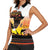 Happy Africa Day Women Sleeveless Polo Shirt African Safari With Map