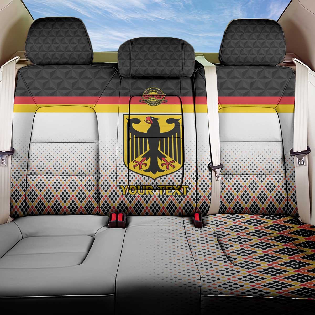 Custom Germany Hockey Back Car Seat Cover Go Trager der Adler