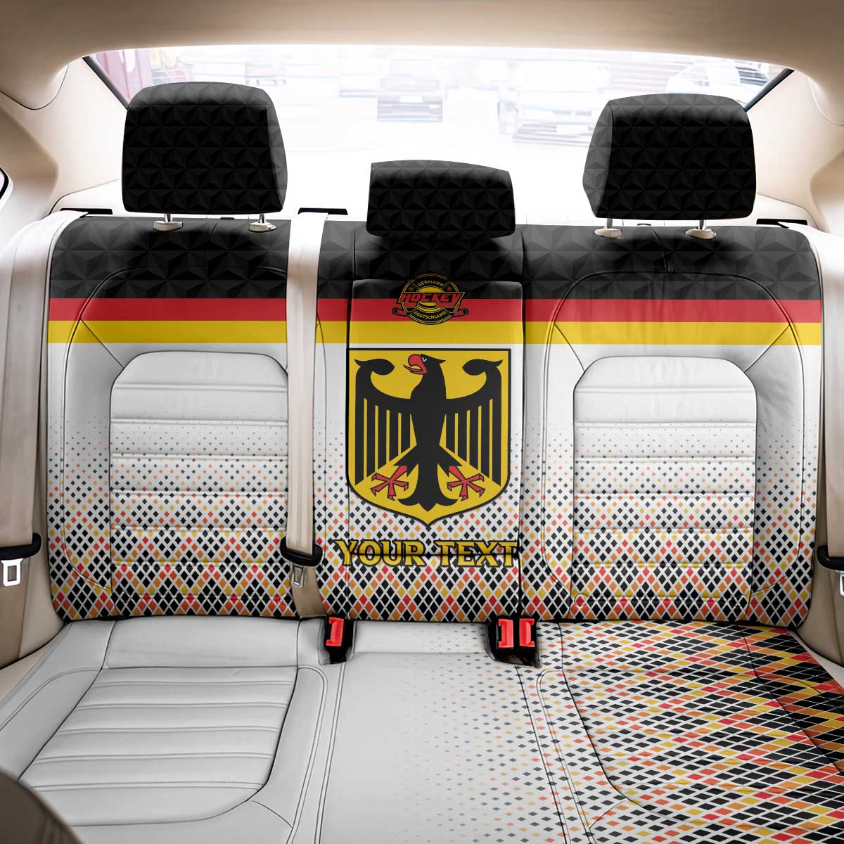 Custom Germany Hockey Back Car Seat Cover Go Trager der Adler