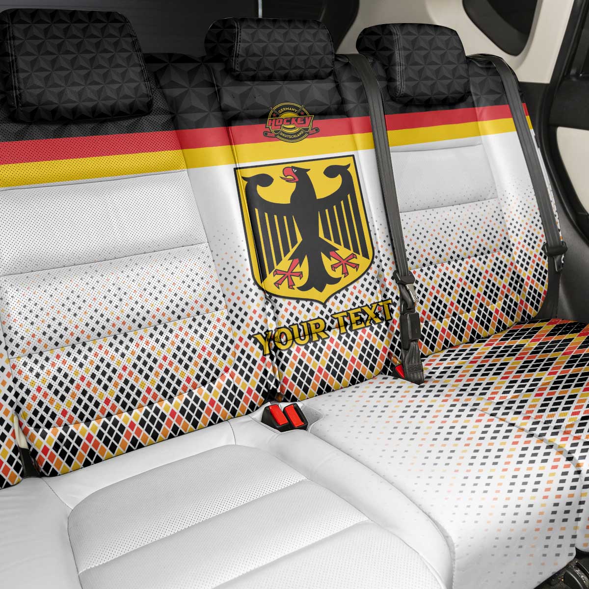 Custom Germany Hockey Back Car Seat Cover Go Trager der Adler