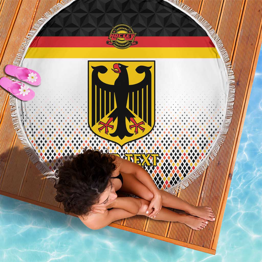 Custom Germany Hockey Beach Blanket Go Trager der Adler