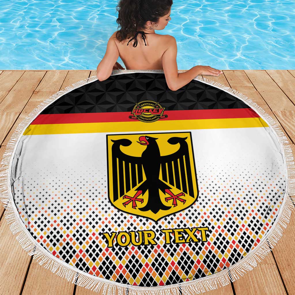 Custom Germany Hockey Beach Blanket Go Trager der Adler