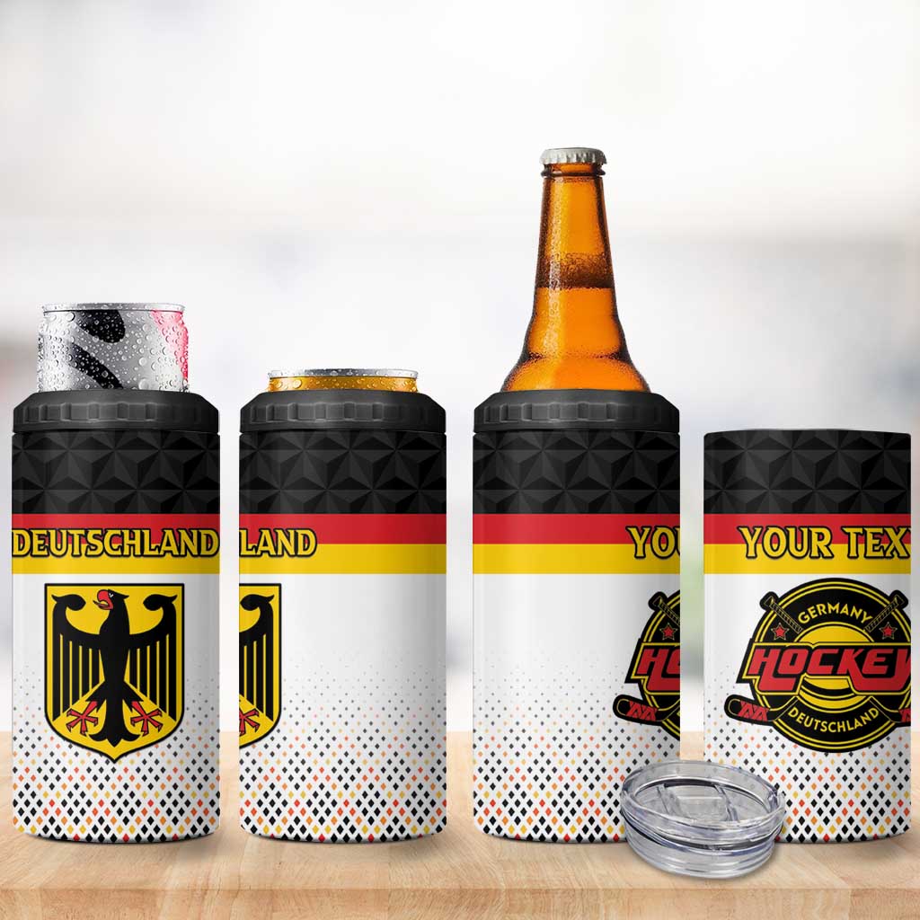 Custom Germany Hockey 4 in 1 Can Cooler Tumbler Go Trager der Adler