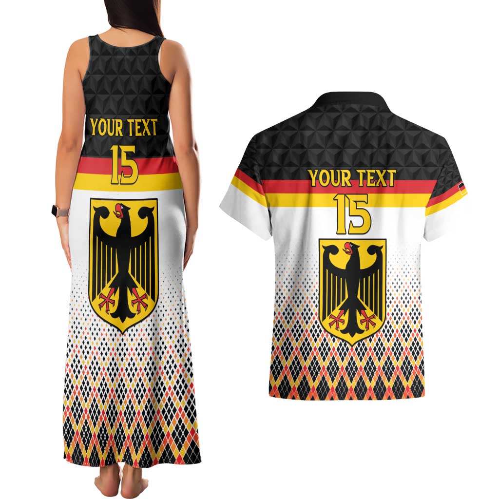 Custom Germany Hockey Couples Matching Tank Maxi Dress and Hawaiian Shirt Go Trager der Adler