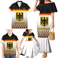 Custom Germany Hockey Family Matching Mermaid Dress and Hawaiian Shirt Go Trager der Adler