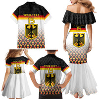Custom Germany Hockey Family Matching Mermaid Dress and Hawaiian Shirt Go Trager der Adler