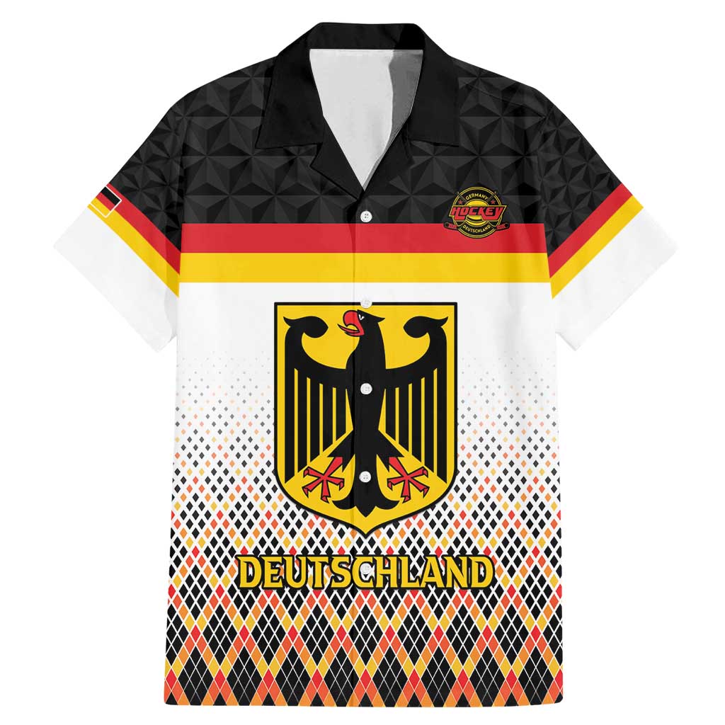 Custom Germany Hockey Family Matching Mermaid Dress and Hawaiian Shirt Go Trager der Adler