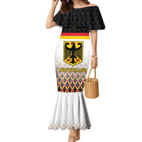 Custom Germany Hockey Family Matching Mermaid Dress and Hawaiian Shirt Go Trager der Adler