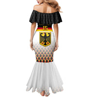 Custom Germany Hockey Family Matching Mermaid Dress and Hawaiian Shirt Go Trager der Adler