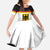 Custom Germany Hockey Family Matching Off The Shoulder Long Sleeve Dress and Hawaiian Shirt Go Trager der Adler