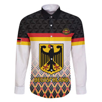 Custom Germany Hockey Family Matching Off The Shoulder Long Sleeve Dress and Hawaiian Shirt Go Trager der Adler