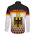 Custom Germany Hockey Family Matching Off The Shoulder Long Sleeve Dress and Hawaiian Shirt Go Trager der Adler