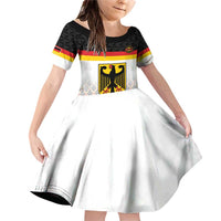Custom Germany Hockey Family Matching Off Shoulder Short Dress and Hawaiian Shirt Go Trager der Adler