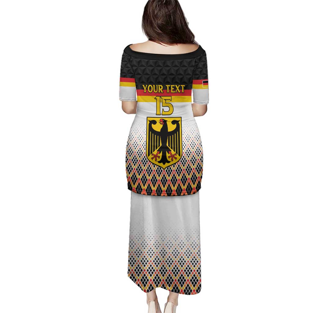 Custom Germany Hockey Family Matching Puletasi and Hawaiian Shirt Go Trager der Adler