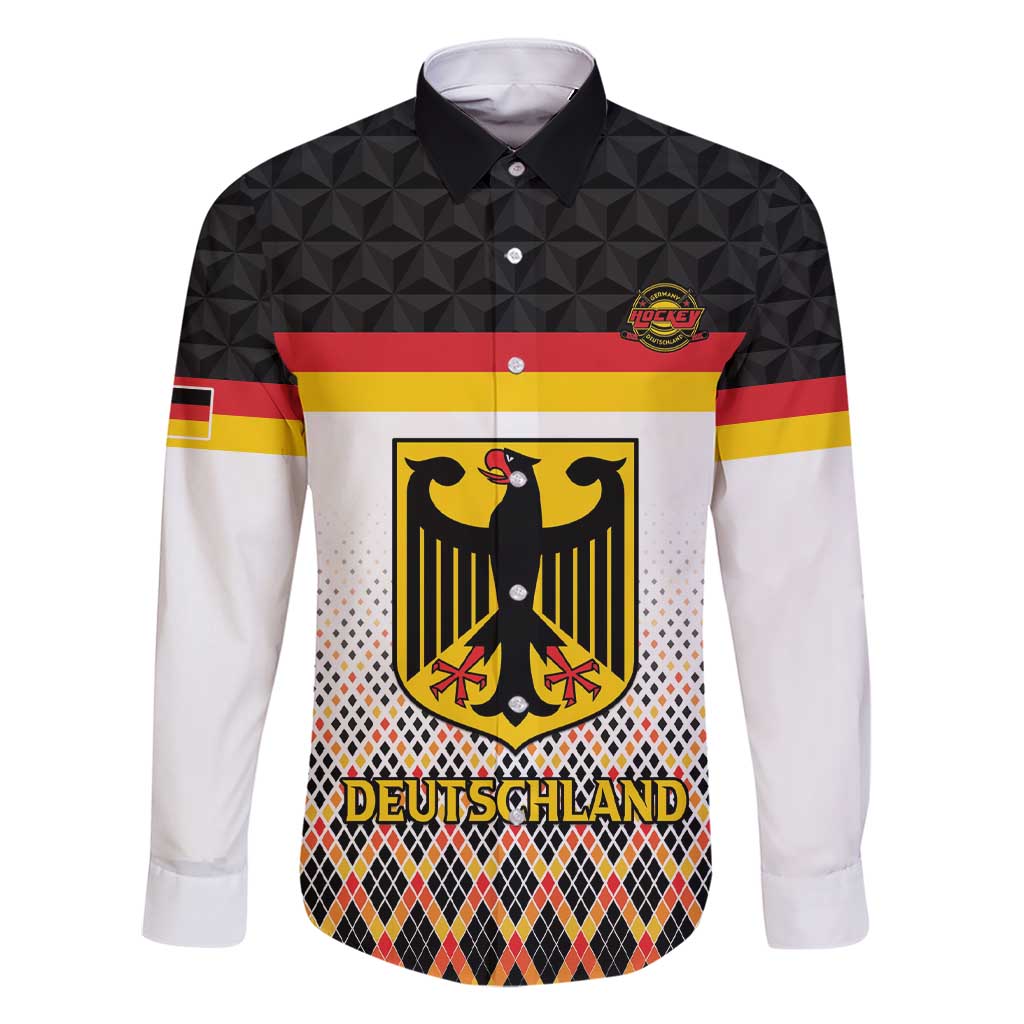 Custom Germany Hockey Family Matching Short Sleeve Bodycon Dress and Hawaiian Shirt Go Trager der Adler