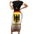 Custom Germany Hockey Family Matching Short Sleeve Bodycon Dress and Hawaiian Shirt Go Trager der Adler