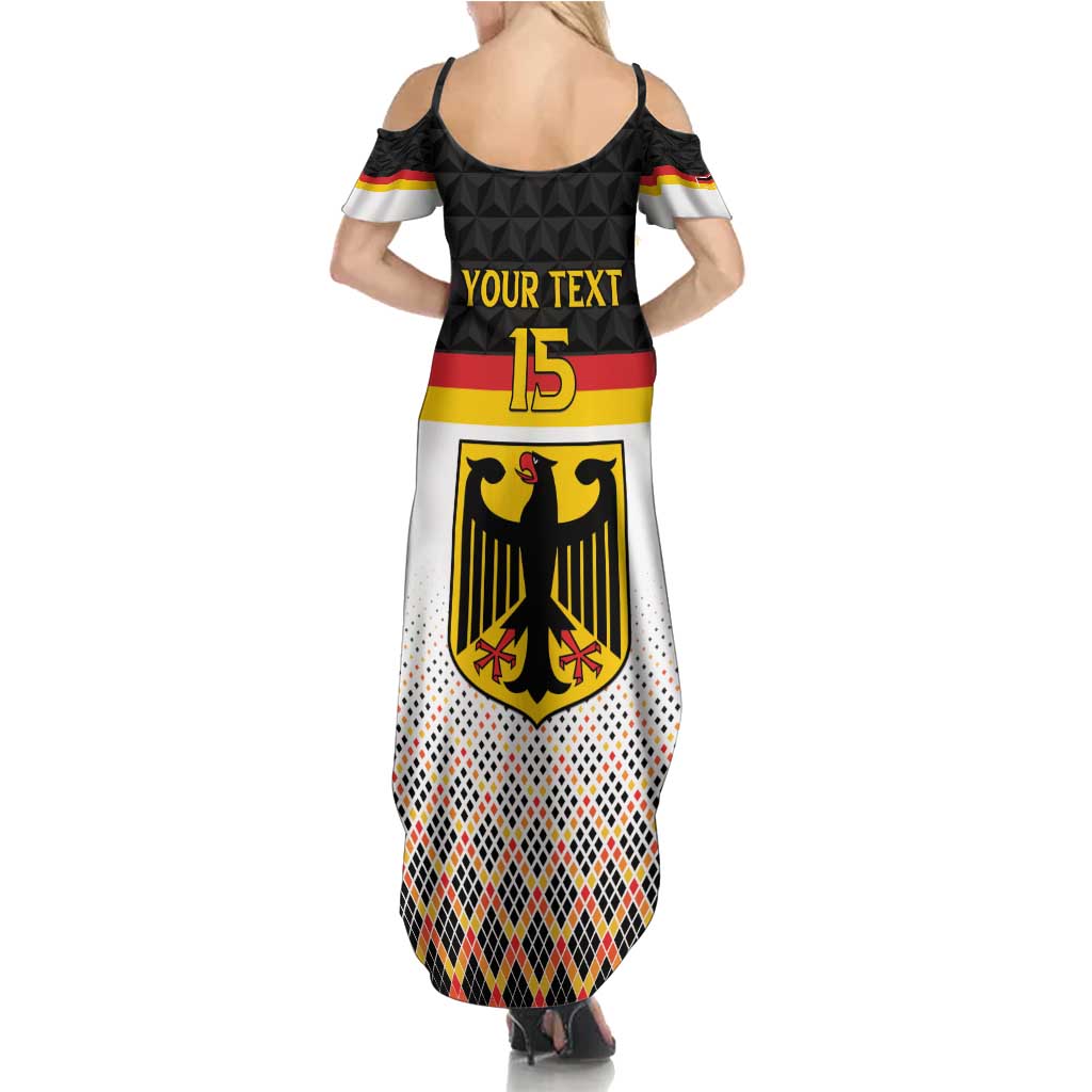 Custom Germany Hockey Family Matching Summer Maxi Dress and Hawaiian Shirt Go Trager der Adler