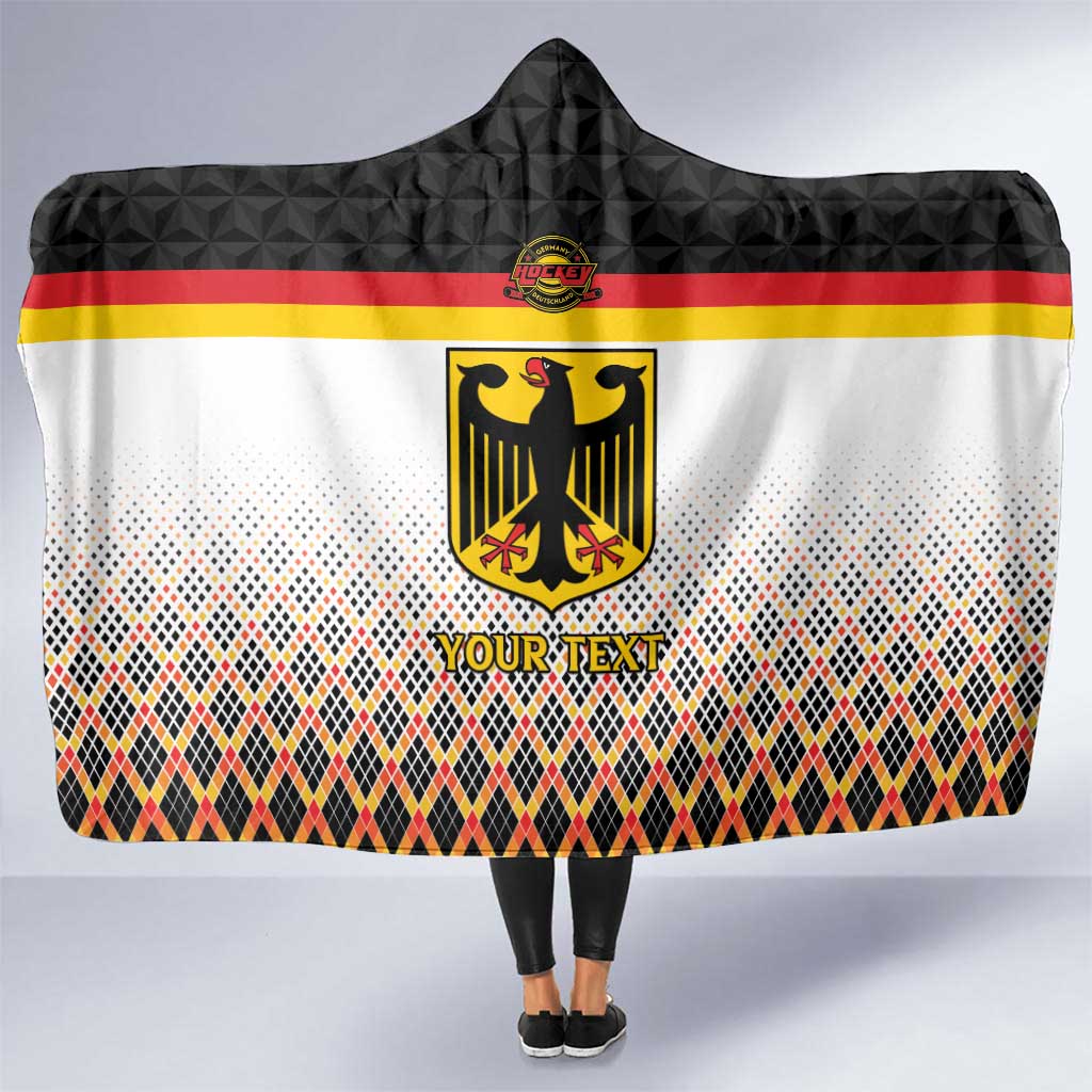 Custom Germany Hockey Hooded Blanket Go Trager der Adler