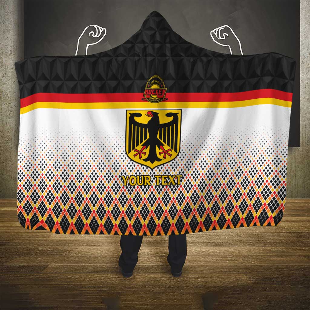 Custom Germany Hockey Hooded Blanket Go Trager der Adler
