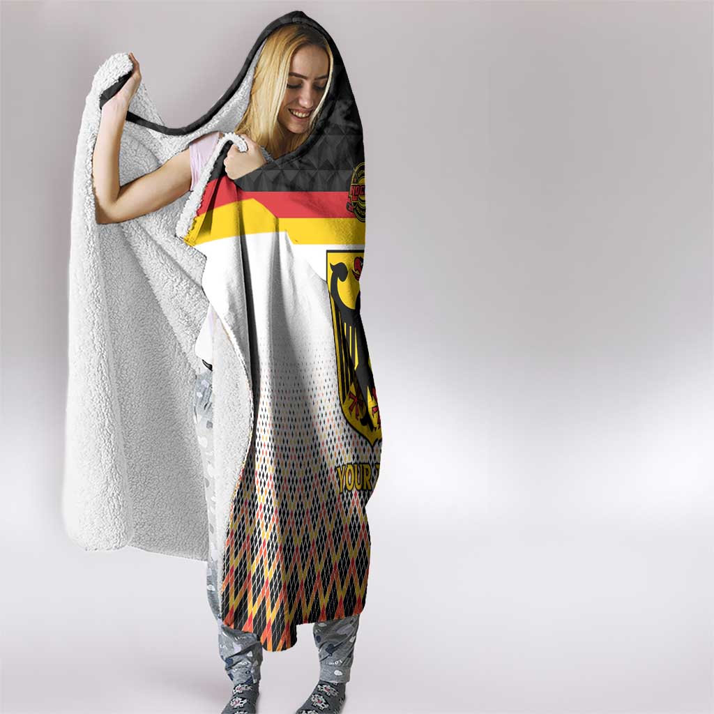 Custom Germany Hockey Hooded Blanket Go Trager der Adler