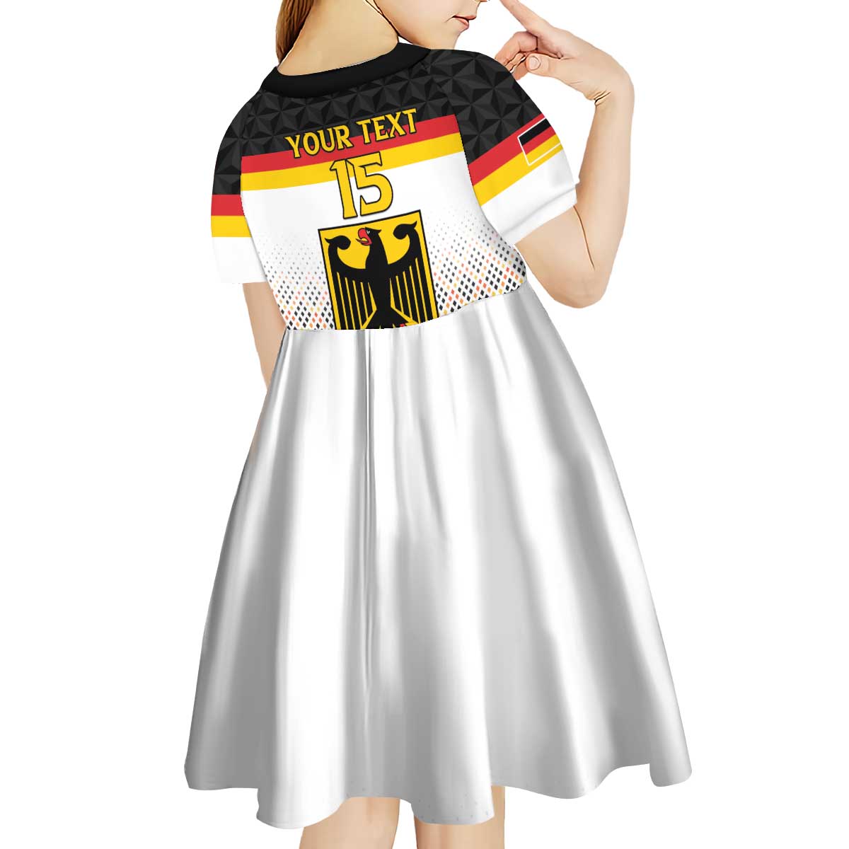 Custom Germany Hockey Kid Short Sleeve Dress Go Trager der Adler