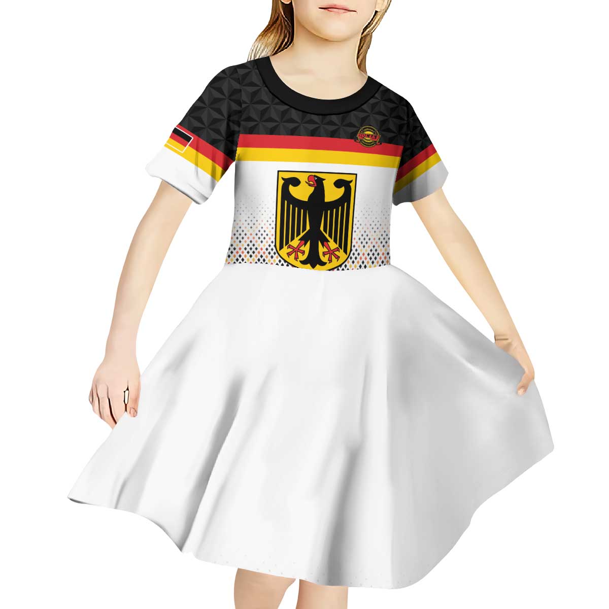Custom Germany Hockey Kid Short Sleeve Dress Go Trager der Adler