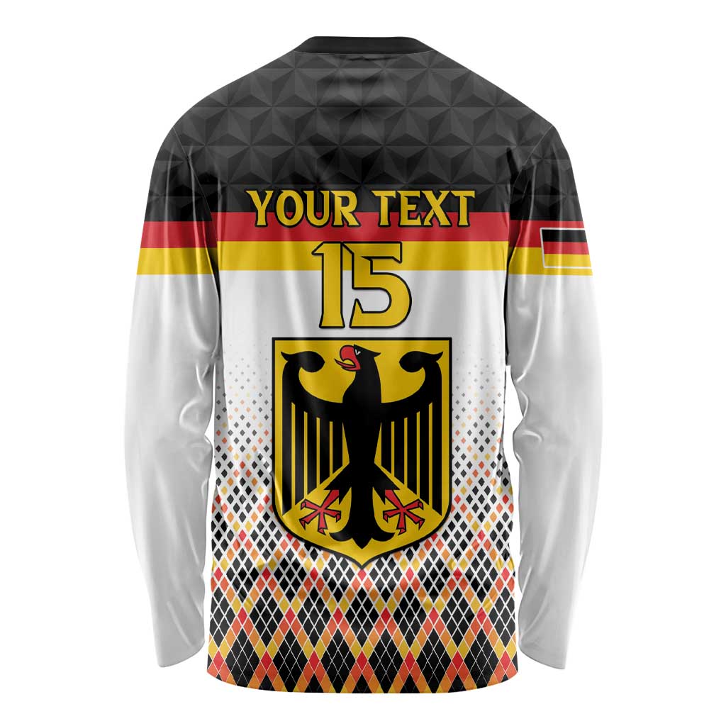 Custom Germany Hockey Long Sleeve Shirt Go Trager der Adler