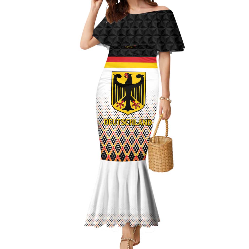 Custom Germany Hockey Mermaid Dress Go Trager der Adler