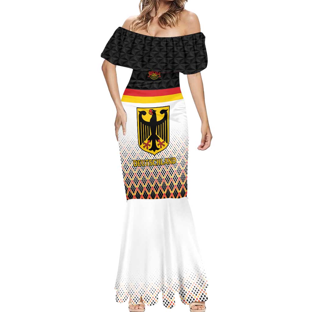 Custom Germany Hockey Mermaid Dress Go Trager der Adler