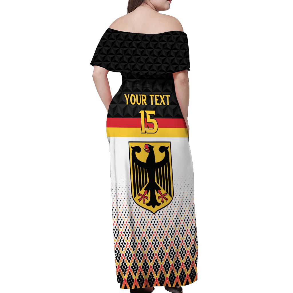 Custom Germany Hockey Off Shoulder Maxi Dress Go Trager der Adler