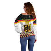 Custom Germany Hockey Off Shoulder Sweater Go Trager der Adler