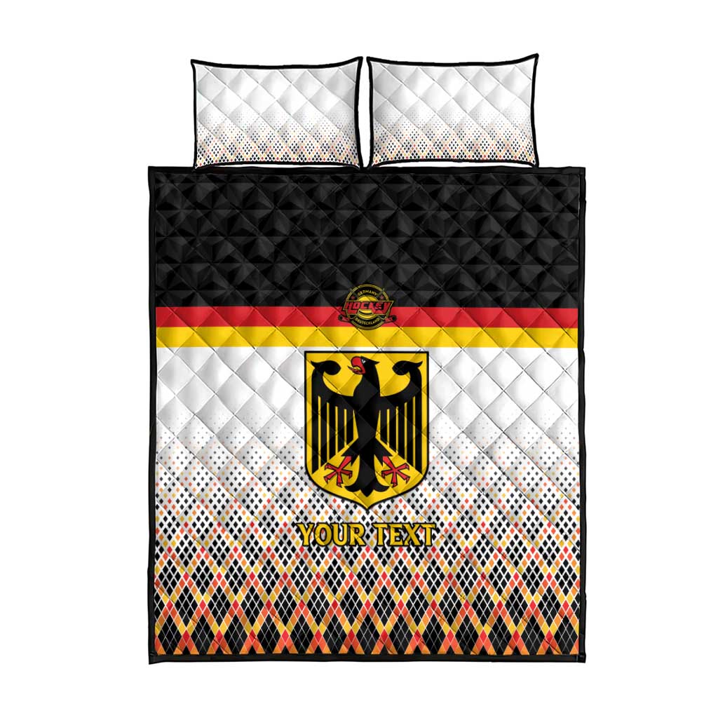 Custom Germany Hockey Quilt Bed Set Go Trager der Adler