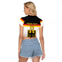 Custom Germany Hockey Raglan Cropped T Shirt Go Trager der Adler