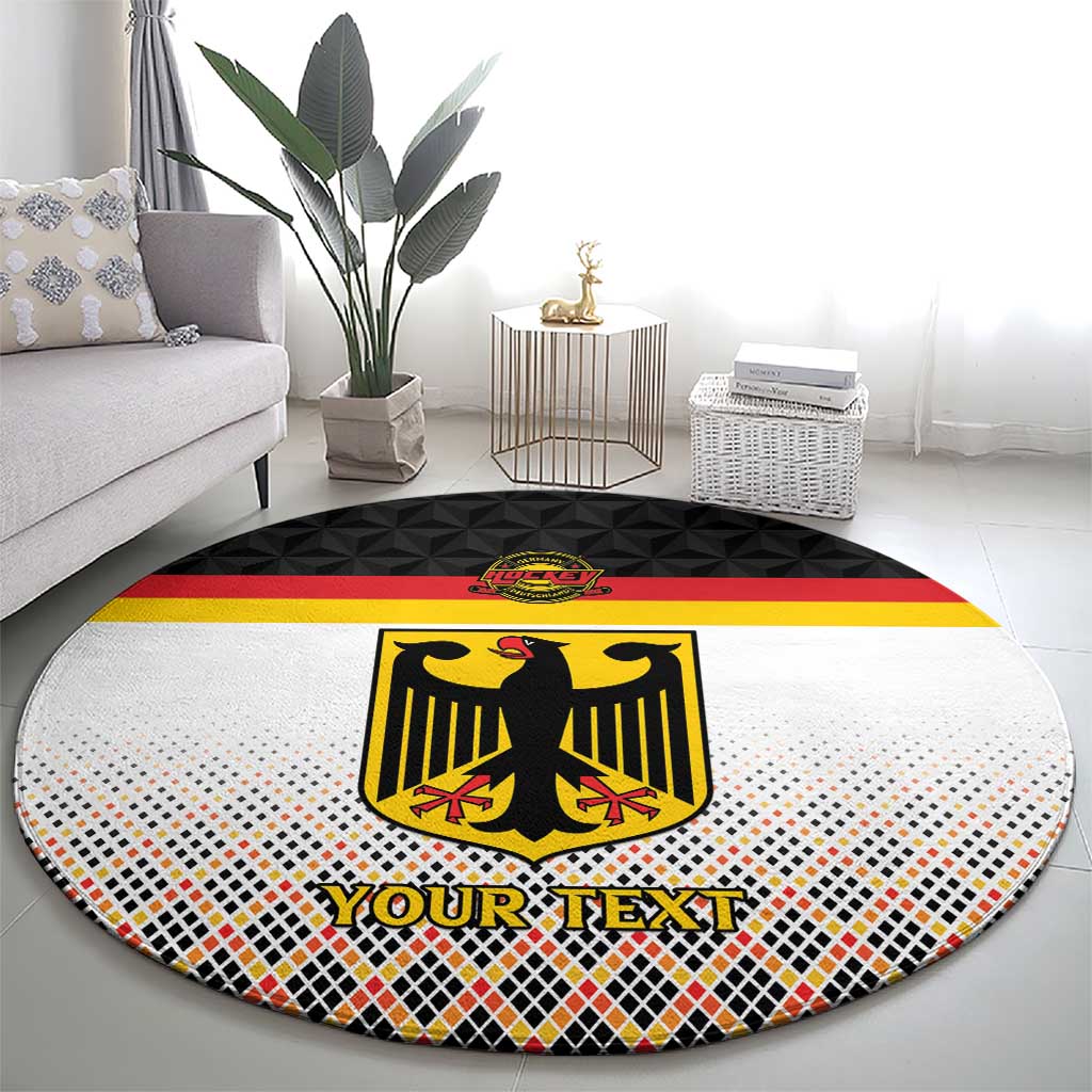 Custom Germany Hockey Round Carpet Go Trager der Adler