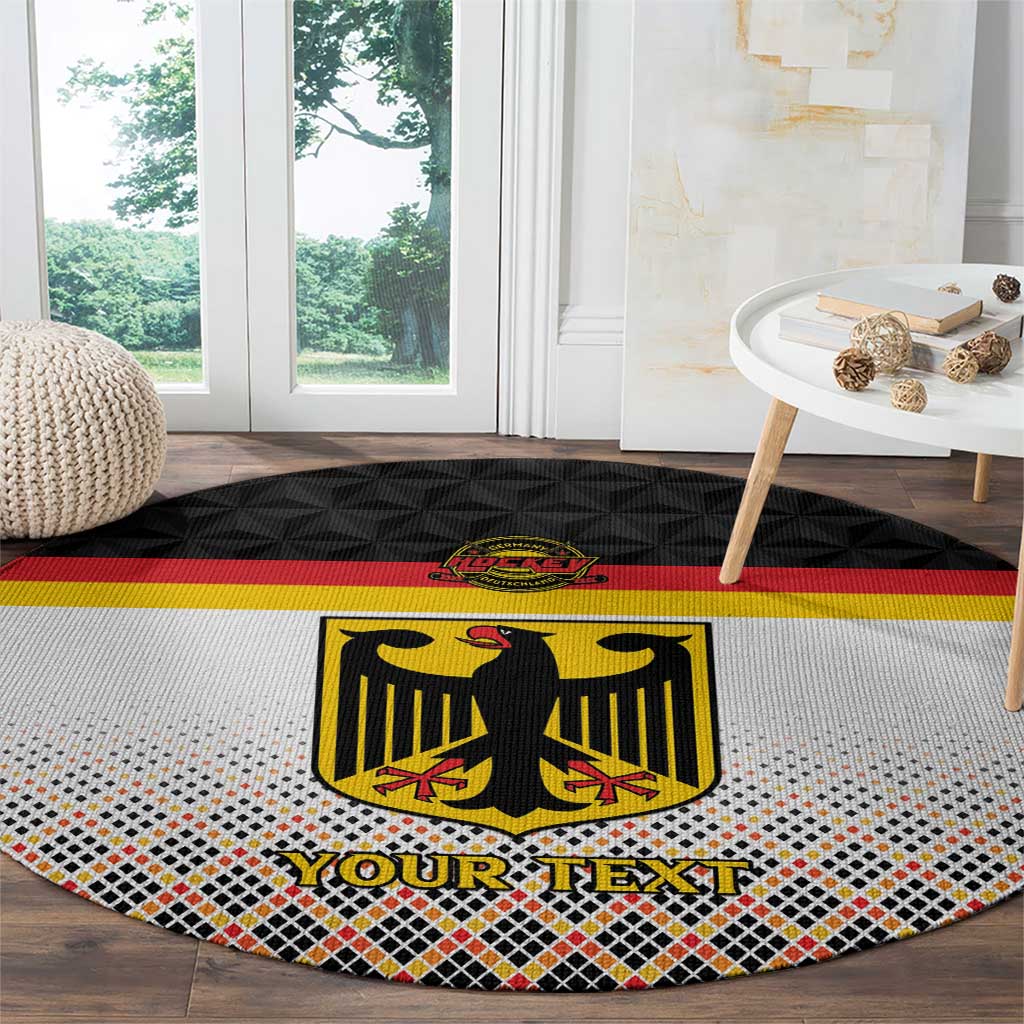 Custom Germany Hockey Round Carpet Go Trager der Adler