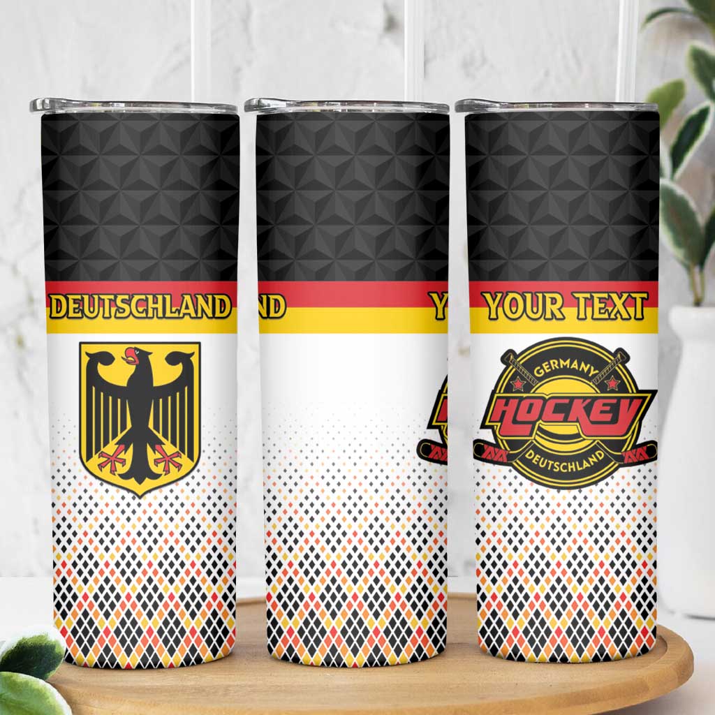 Custom Germany Hockey Skinny Tumbler Go Trager der Adler