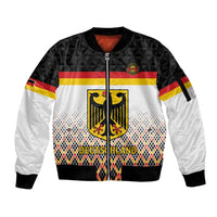 Custom Germany Hockey Sleeve Zip Bomber Jacket Go Trager der Adler